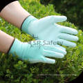 SRSAFETY 13G Nylon knitted Palm Coated PU gardening glove